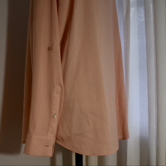 Ann Taylor Light Pink Long Sleeve Blouse - Picture 4 of 6